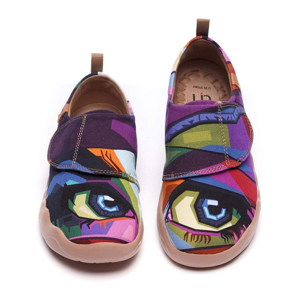 -Looking at You- Modern Art Painted Kids Casual Shoes