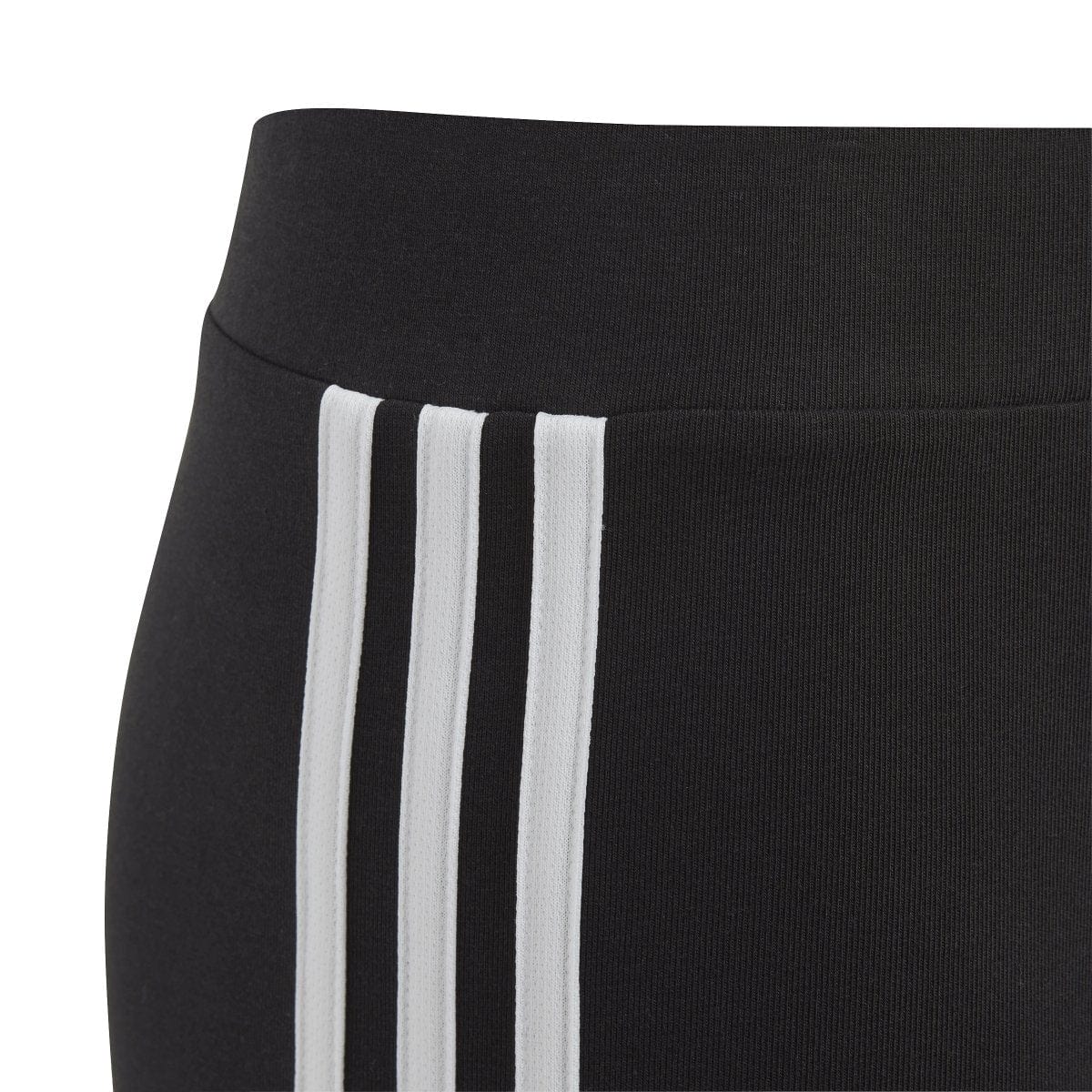 ADIDAS JUNIOR ESSENTIALS 3-STRIPES COTTON BLACK TIGHTS