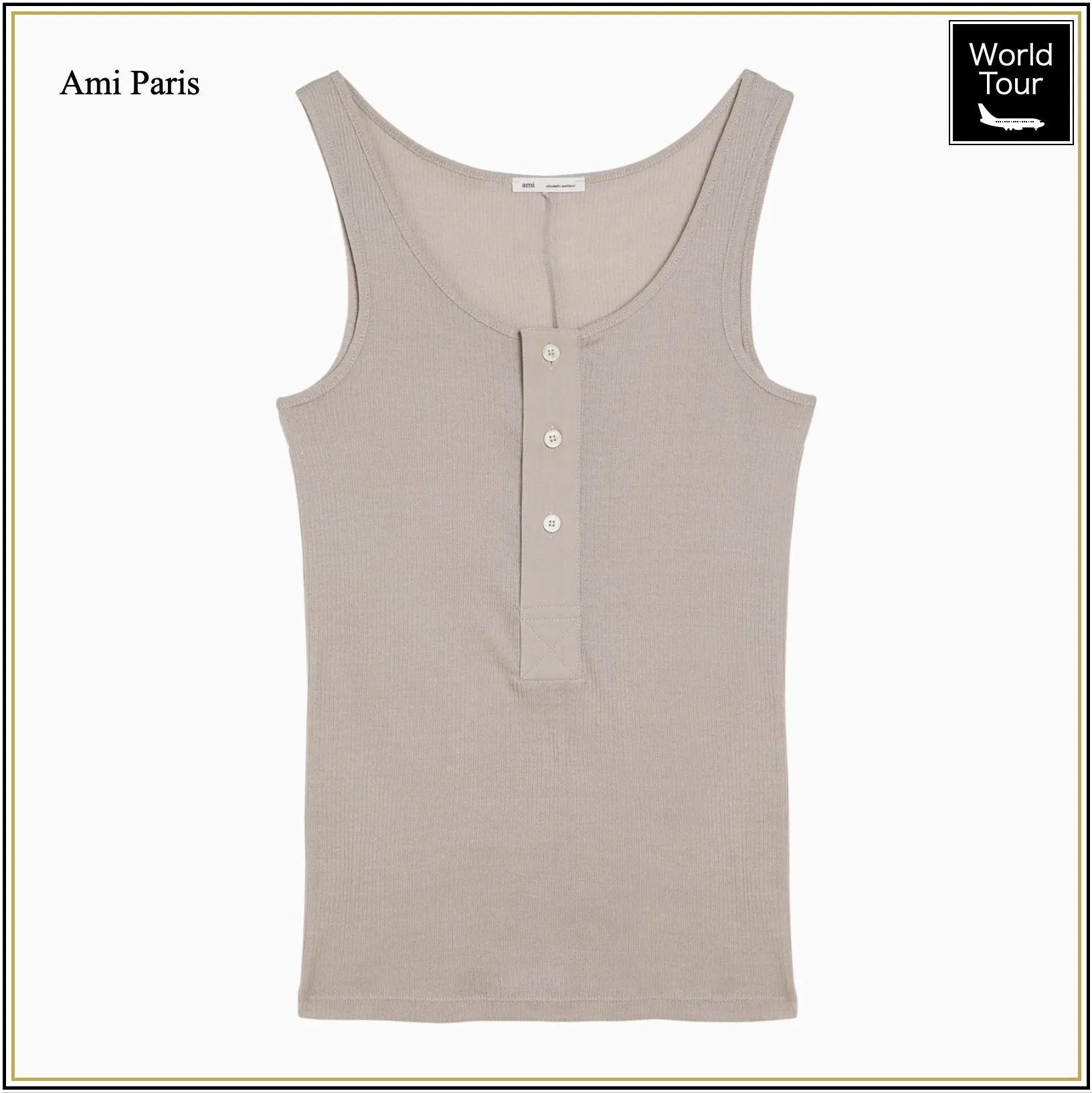 AMI PARIS  |Plain Cotton Tanks & Camisoles