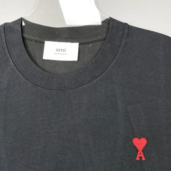 AMI PARIS  |Street Style Cotton Logo Designers T-Shirts