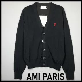 AMI PARIS  |Street Style Logo Designers Cardigans