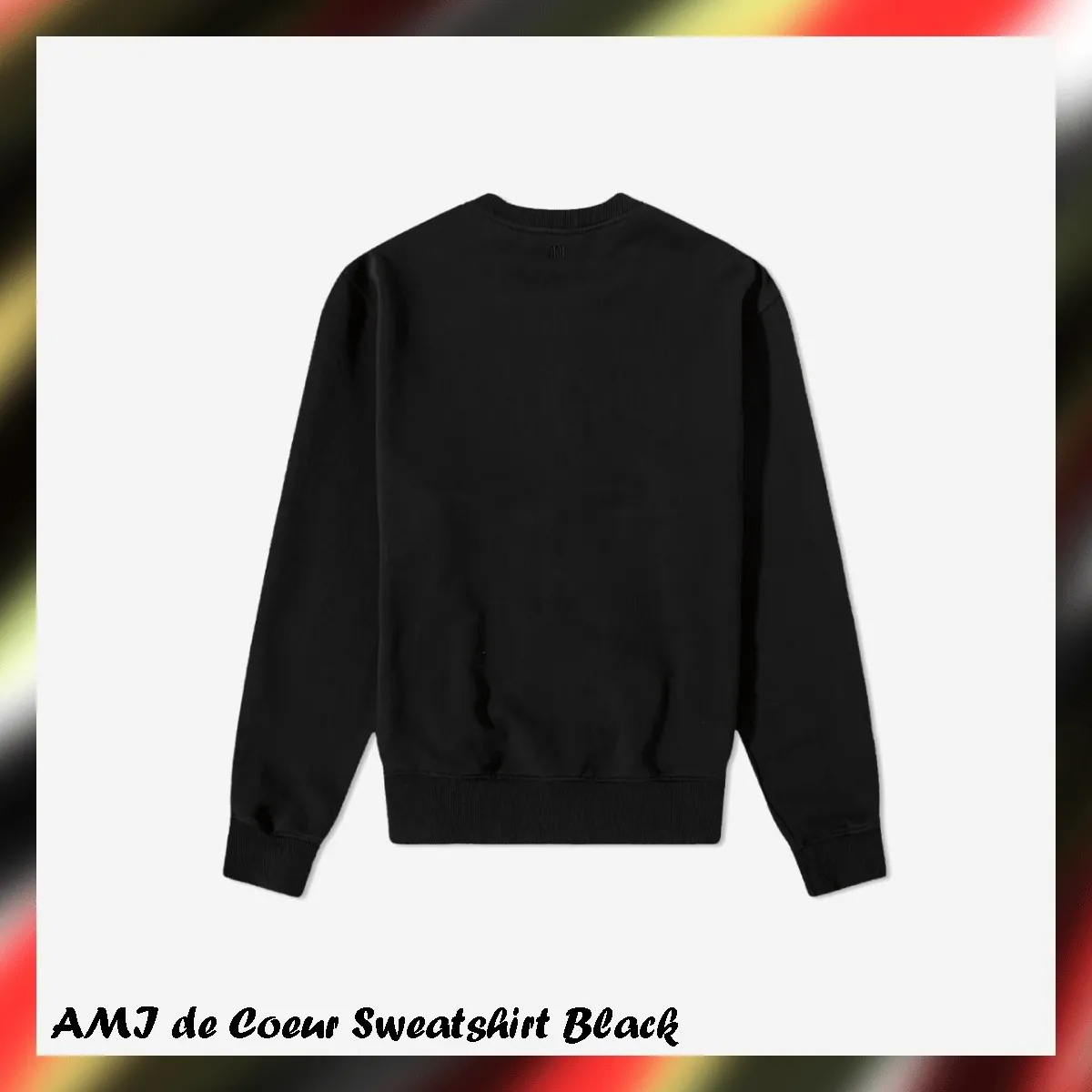 AMI PARIS  |Street Style U-Neck Logo Designers Sweatshirts