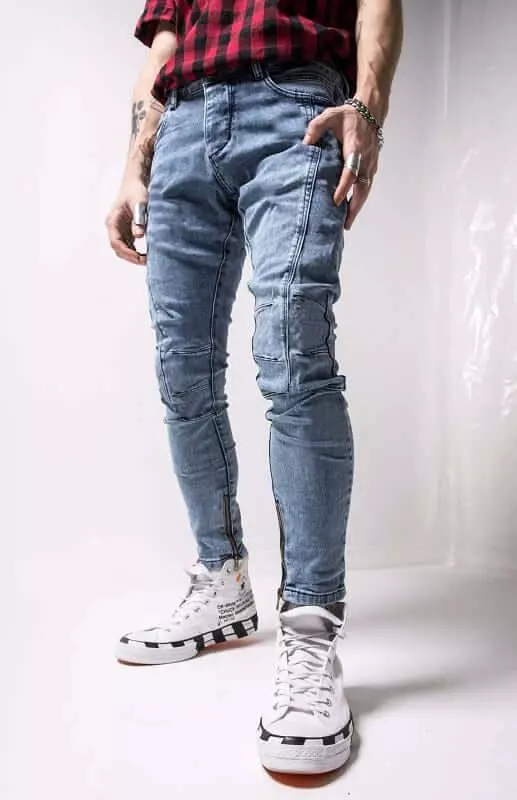 Ankle Zipper Streetstyle Jeans