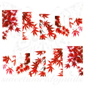 Autumn Leaves Nail Art Water Slides