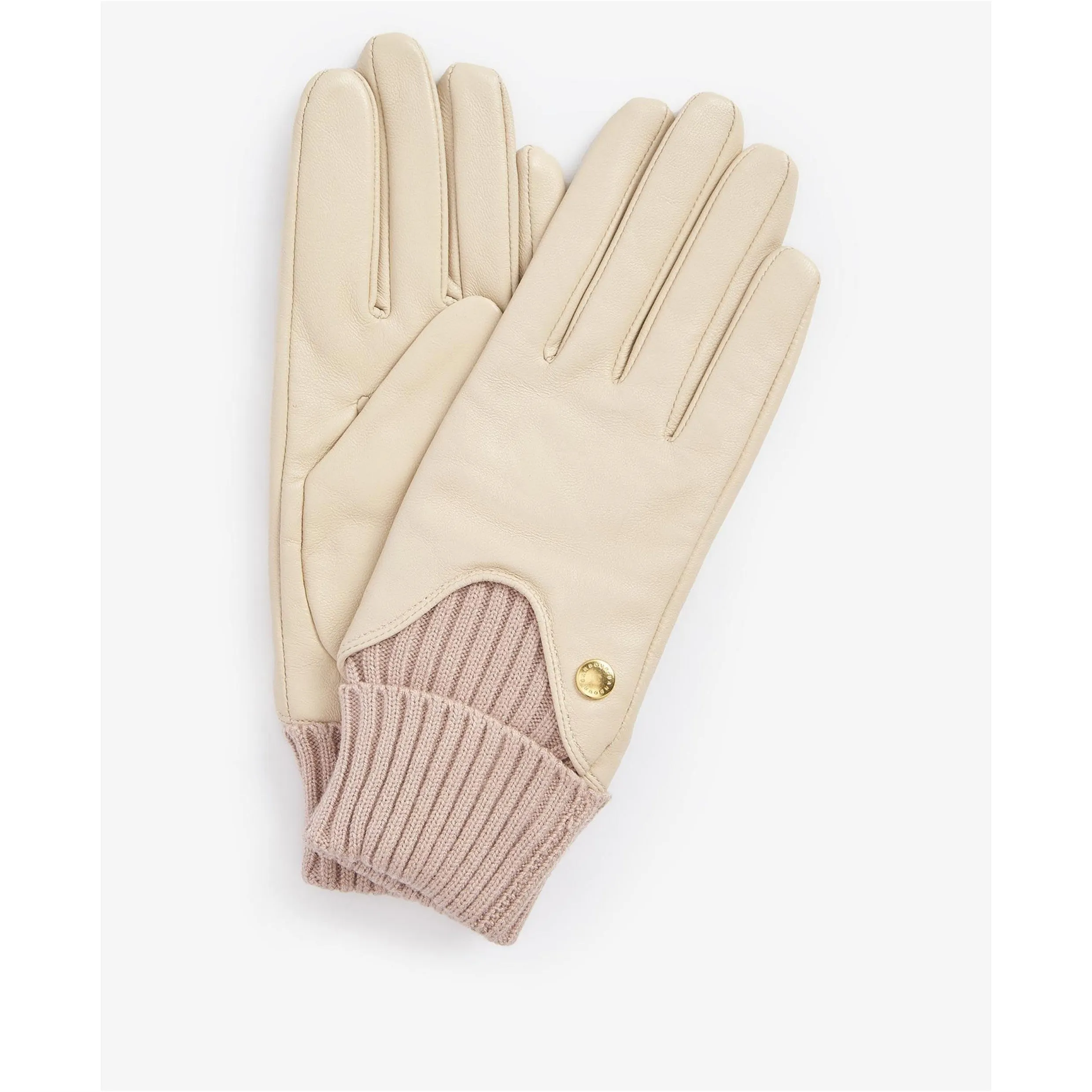 Barbour Deanna Leather Gloves in Eggshell LGL0140BE32