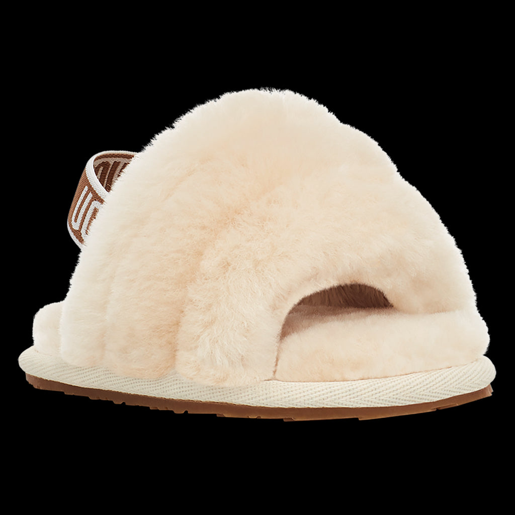 Beige Fluff Yeah Strap Slide