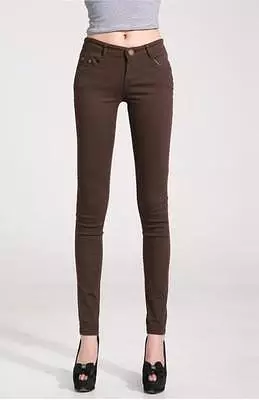 Brown Women Skinny Jeans