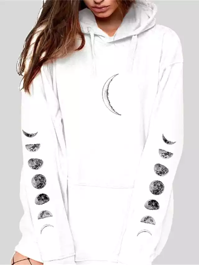 Casual Butterfly Graphic Women's Hoodie Sweatshirt