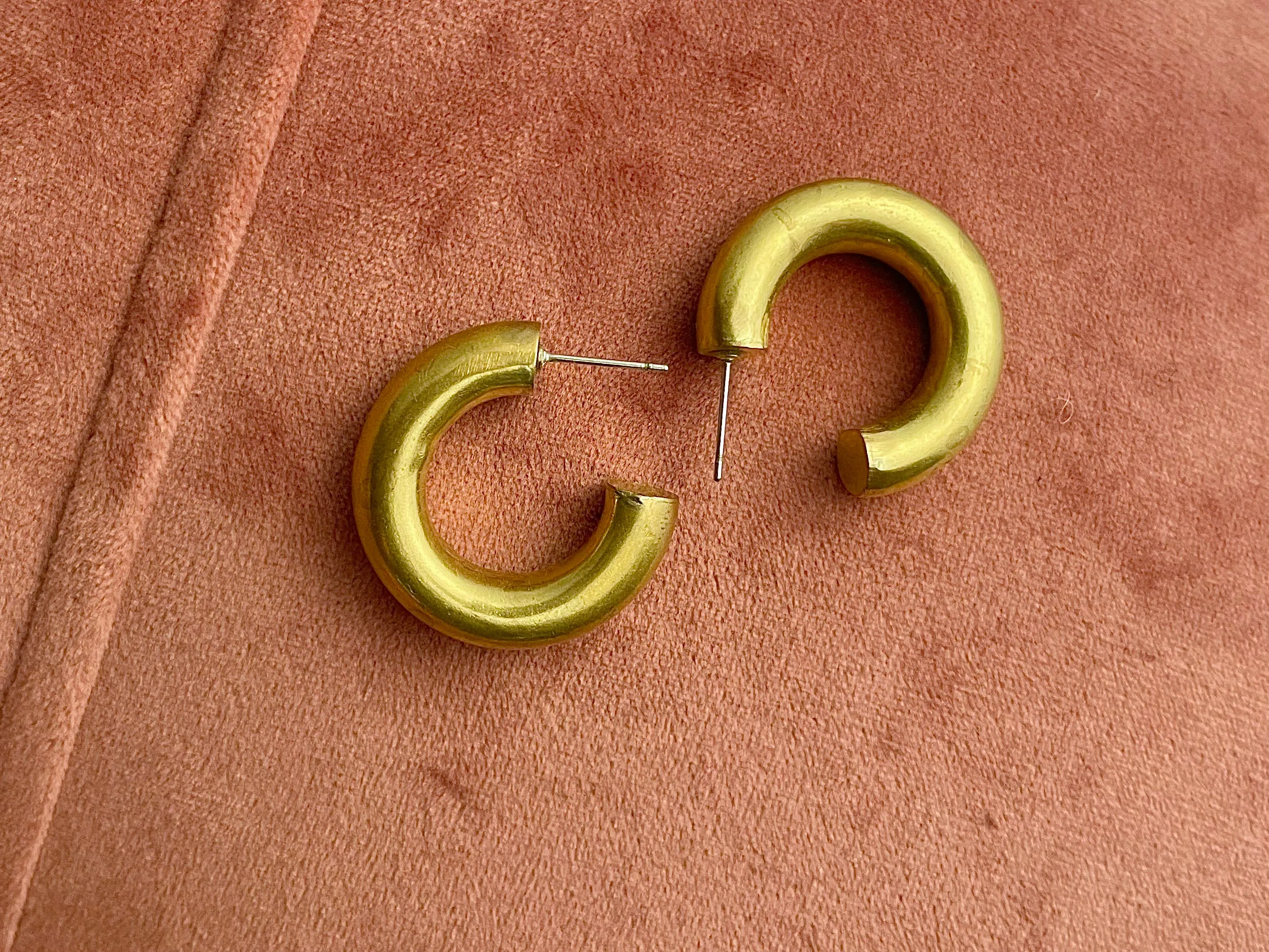 Chunky Brass Layering Hoop