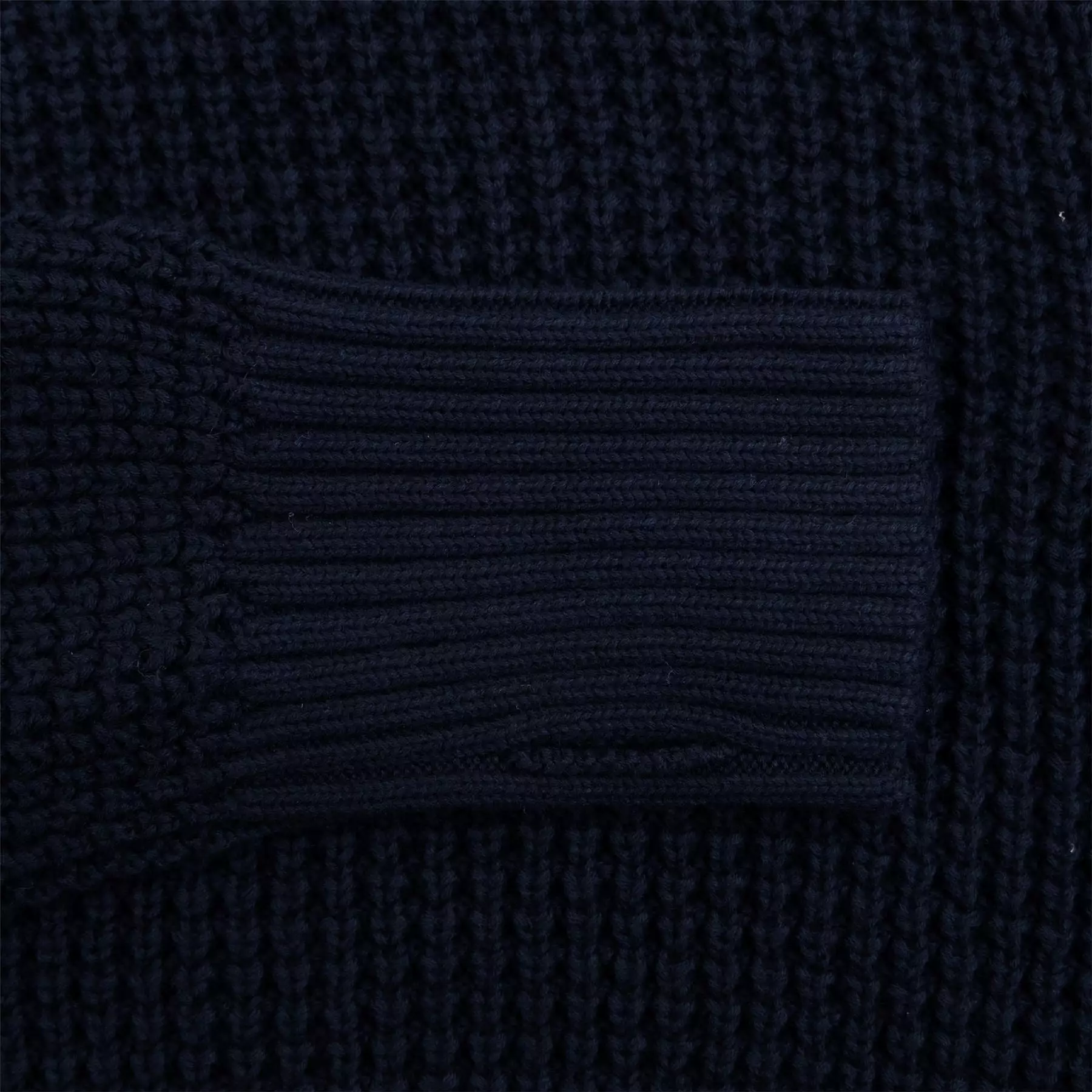 Chunky Knit Pima Cotton Sweatshirt Deep Navy - SS24