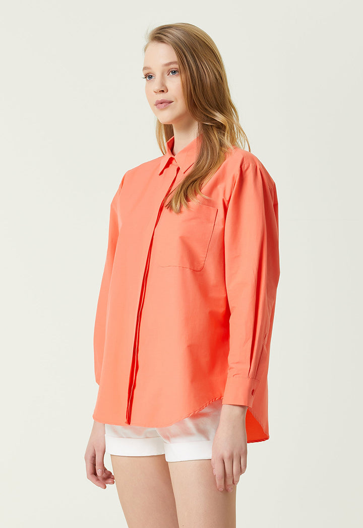 Club Boyfriend Poplin Shirt Red