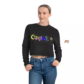 COEXIST Women's Cropped Sweatshirt