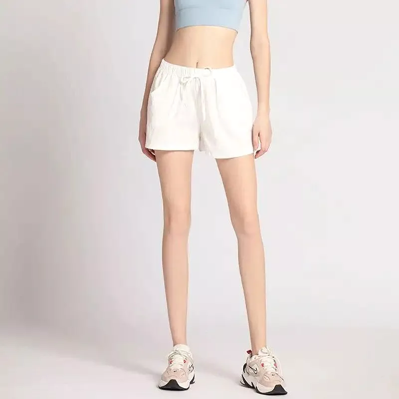 Cotton Linen Women Shorts Casual Loose High Waisted Harajuku Biker Short Pants Pantalones Mujer Verano S3615096