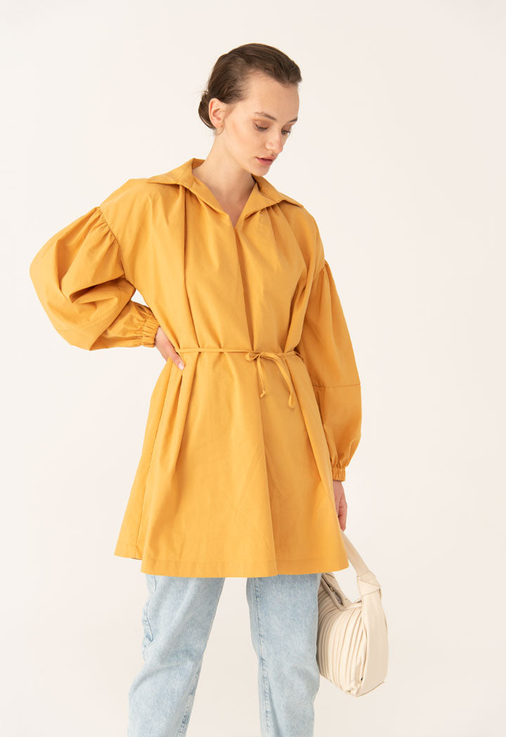 Cotton Tunic Long Solid Shirt