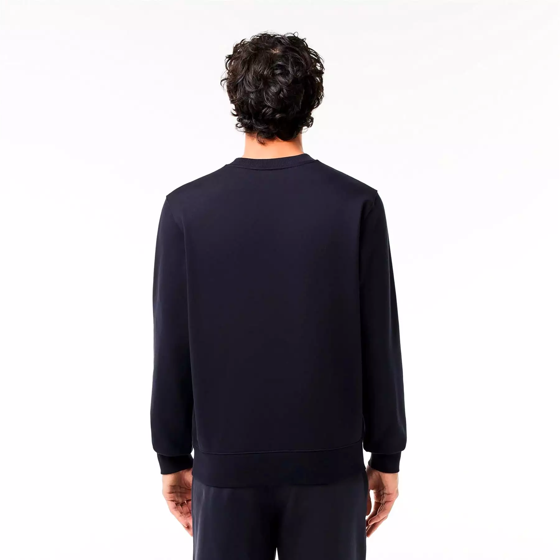 Crew Neck Cotton Classic Fit Circle Croc Sweatshirt Navy - SS24