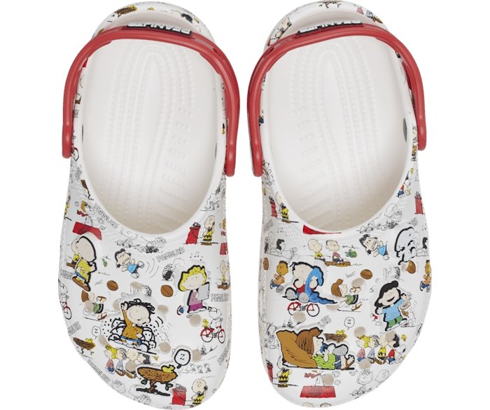 Crocs Kids Peanuts Classic Clog - White/Multi