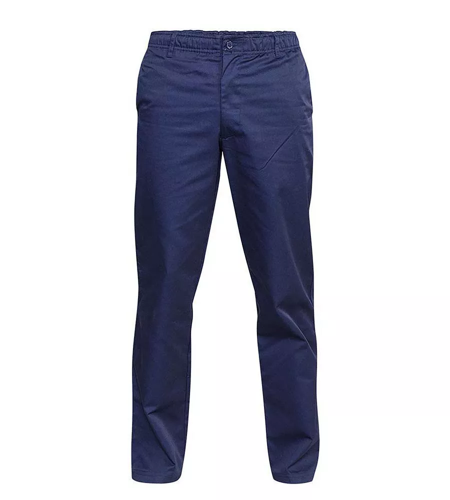 D555 Big Mens Navy Rugby Trousers Pants Full Elasticated Waist (BASILIO NAVY)