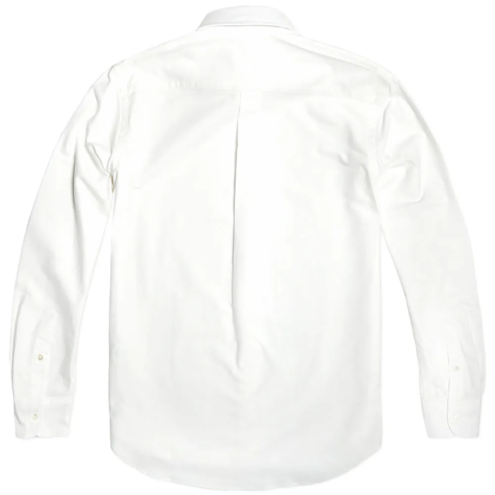 Edifice Shawl Collar Oxford ShirtWhite