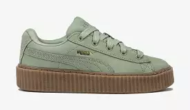 Fenty Creeper Phatty Earth Tone Grade School Lifestyle Shoes (Green Fog/Gold/Gum)