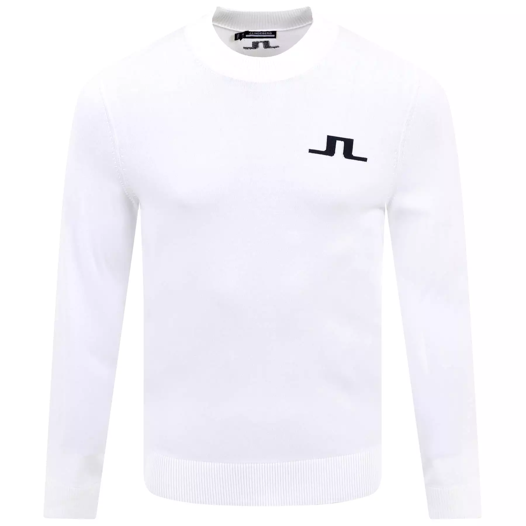 Gus Crew Neck Nylon Knitted Sweater White - SS24