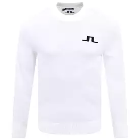 Gus Crew Neck Nylon Knitted Sweater White - SS24