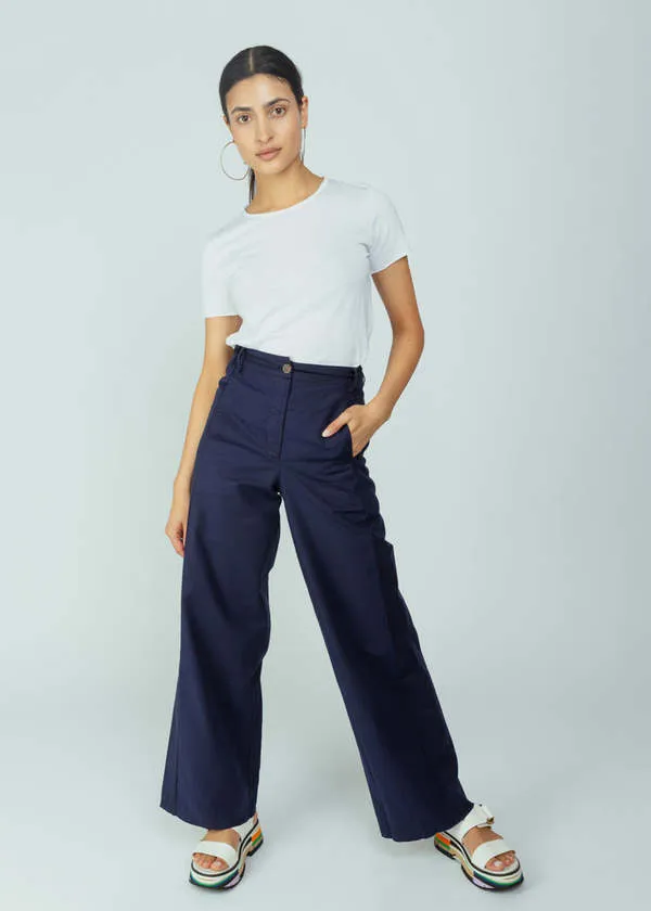 H+ Hannoh Wessel Ink Cotton Stretch Pura Pants - Ink