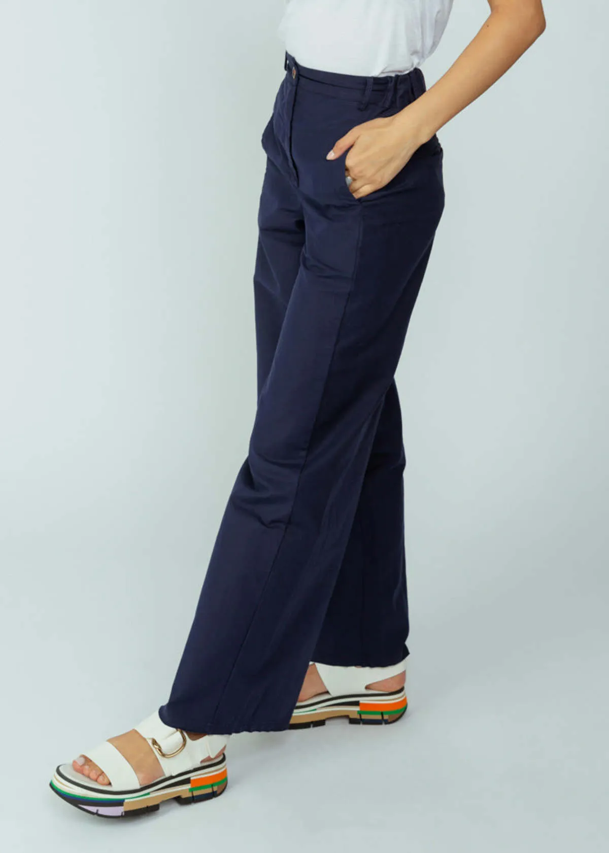 H+ Hannoh Wessel Ink Cotton Stretch Pura Pants - Ink