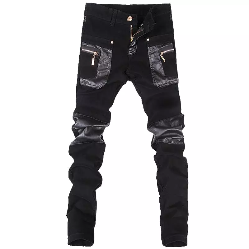 Hip Hop Leather Pants For Men