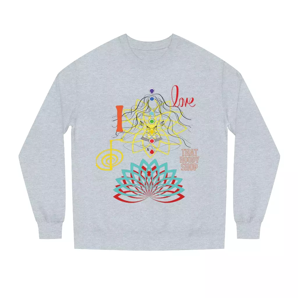 I Love REIKI Unisex Crew Neck Sweatshirt