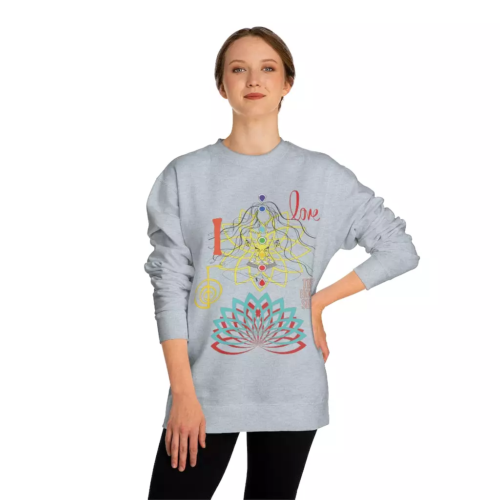 I Love REIKI Unisex Crew Neck Sweatshirt