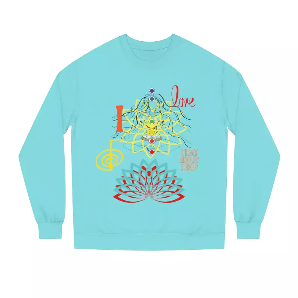 I Love REIKI Unisex Crew Neck Sweatshirt