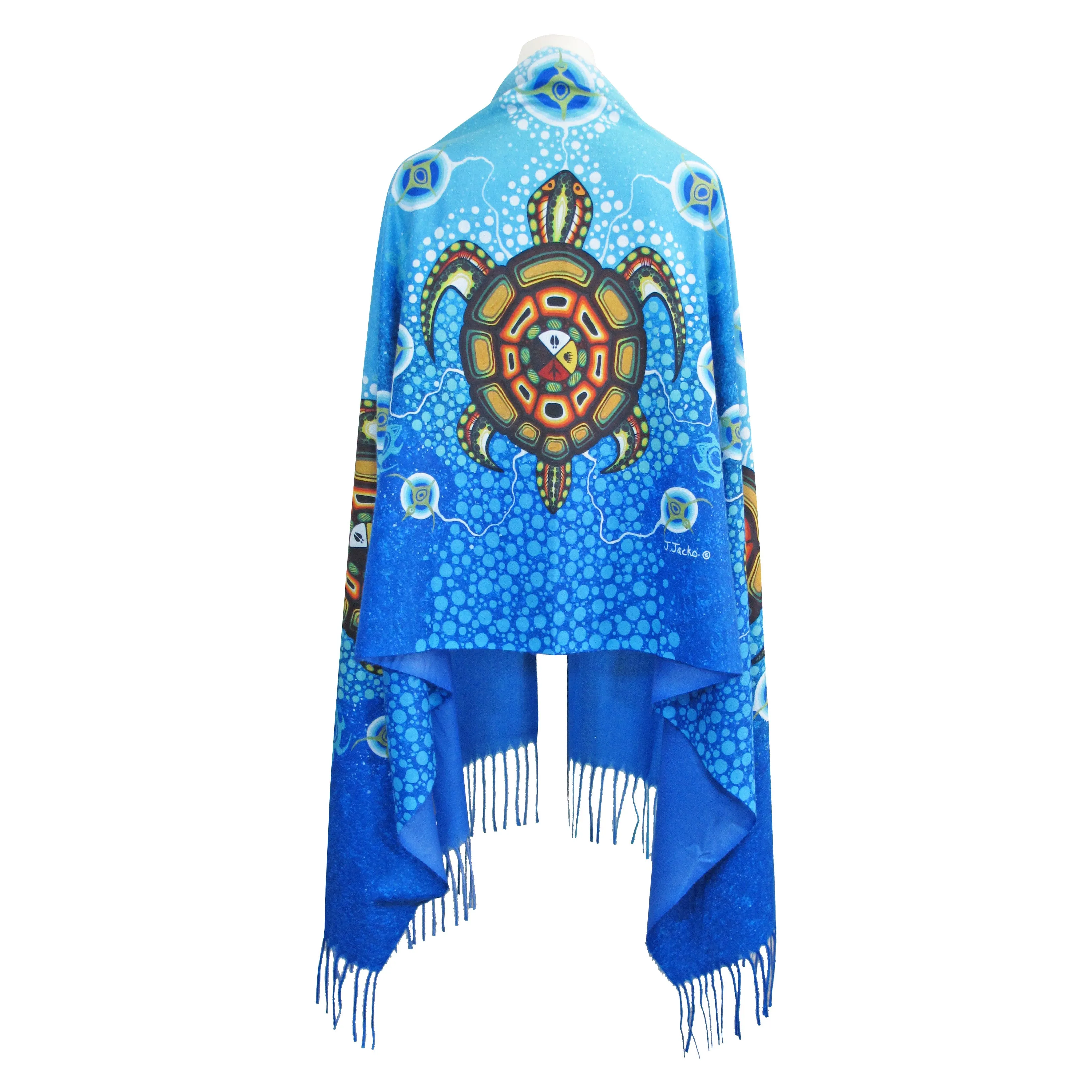 James Jacko Medicine Turtle Eco-Shawl