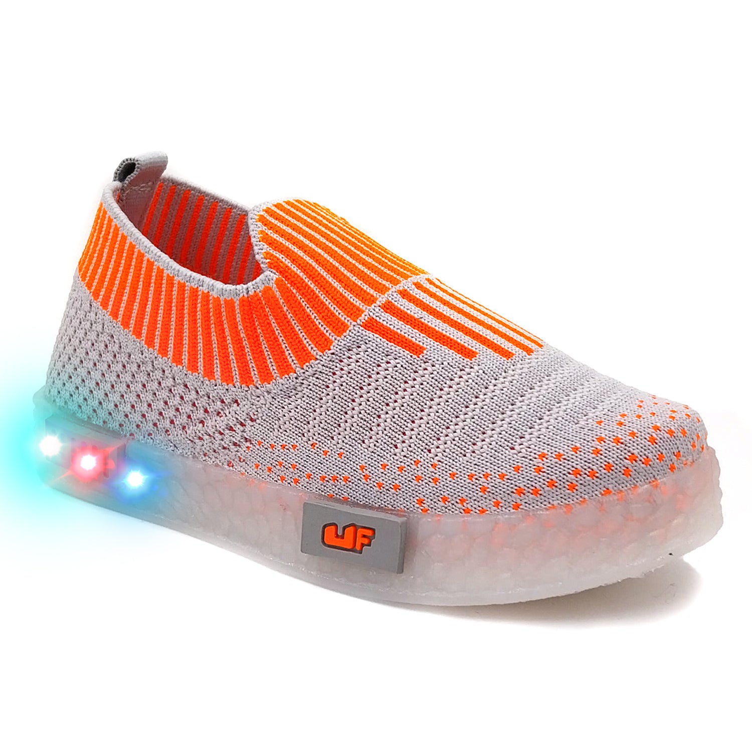 Jumbo Breathable Slip-On Shoes With LED Lights