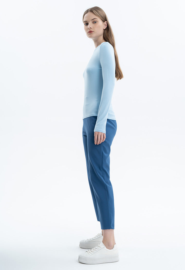 Long Sleeve Basic Solid Top