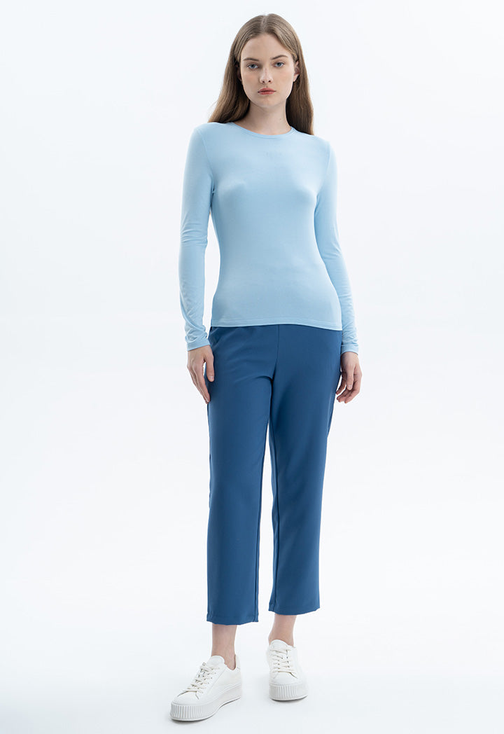 Long Sleeve Basic Solid Top