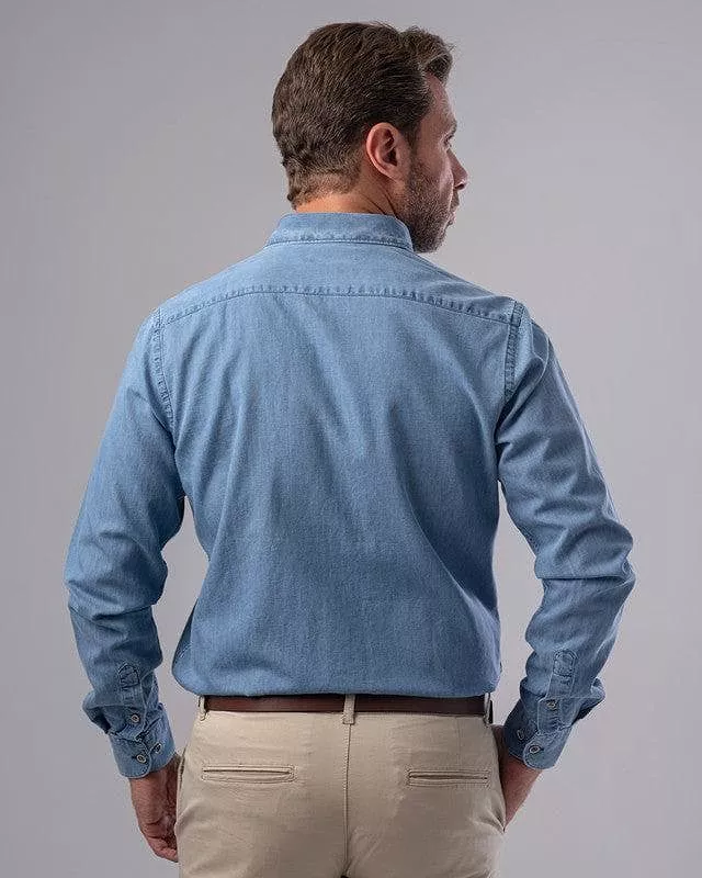 LONG SLEEVE DENIM SHIRT - LIGHT JEANS