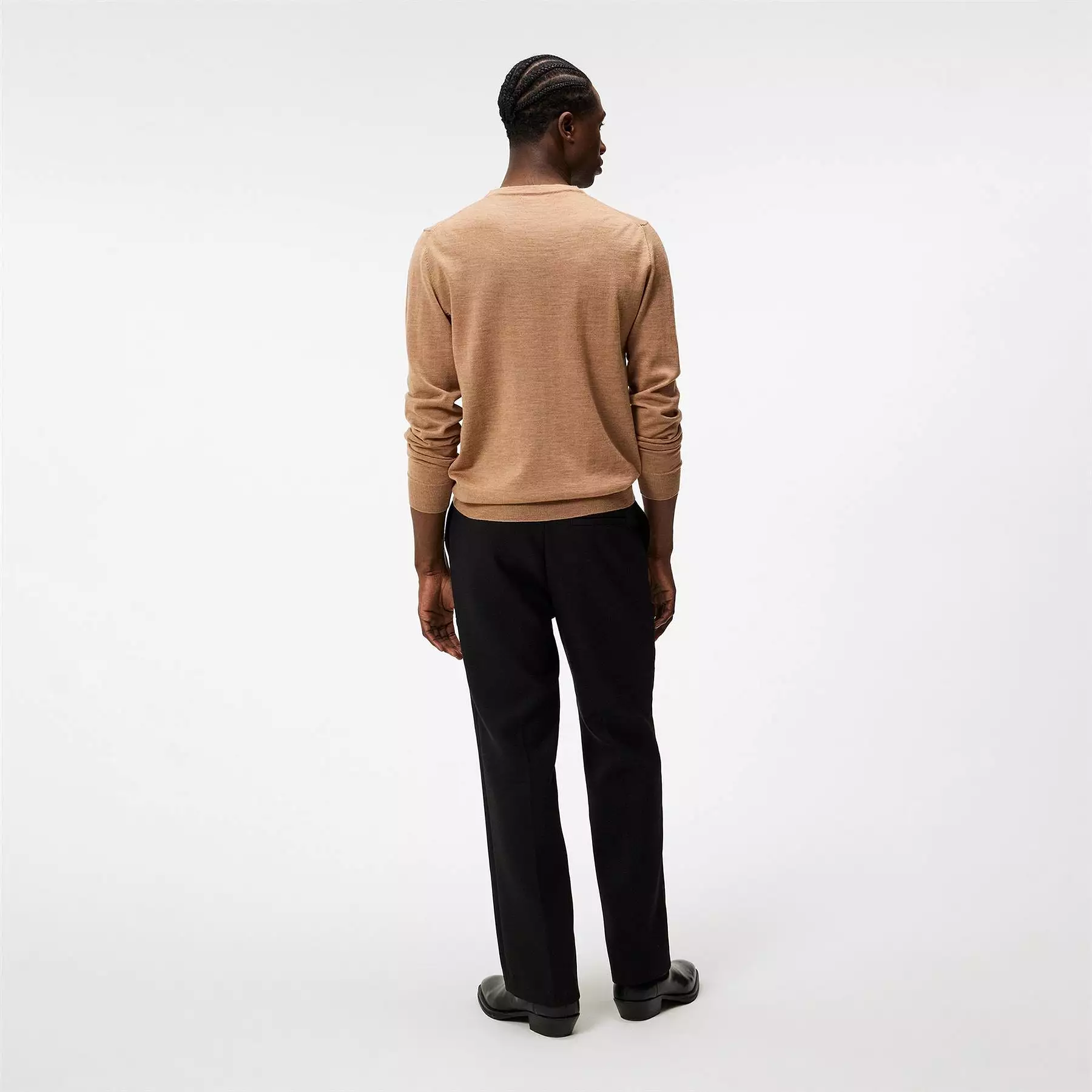 Lyle Merino Crew Neck Sweater Batique Khaki - SS24