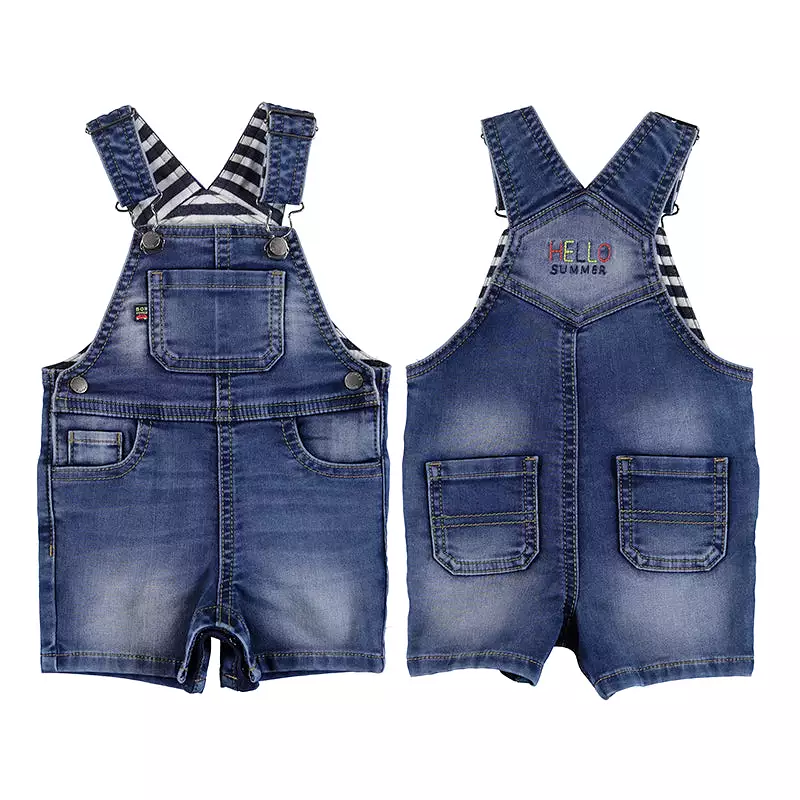 Mayoral Baby Soft Denim Short Overalls_ Medium Blue 1655-5