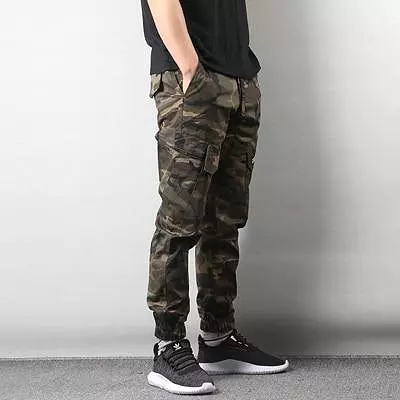 Men Cargo Pants, Drawstring