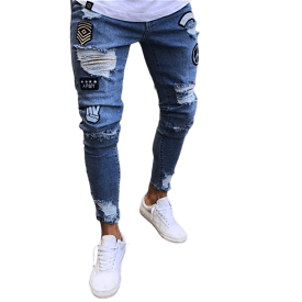 Men Jeans With Patches