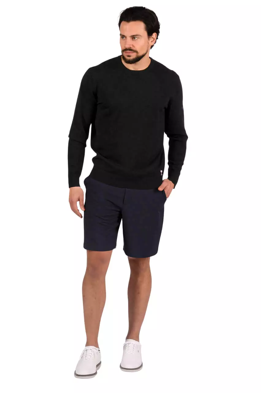 Men's Black Martini Crewneck Sweater