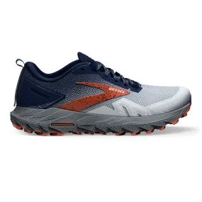 Men's Brooks Cascadia 17, Blue/Navy/Firecracker, 12 2E Wide