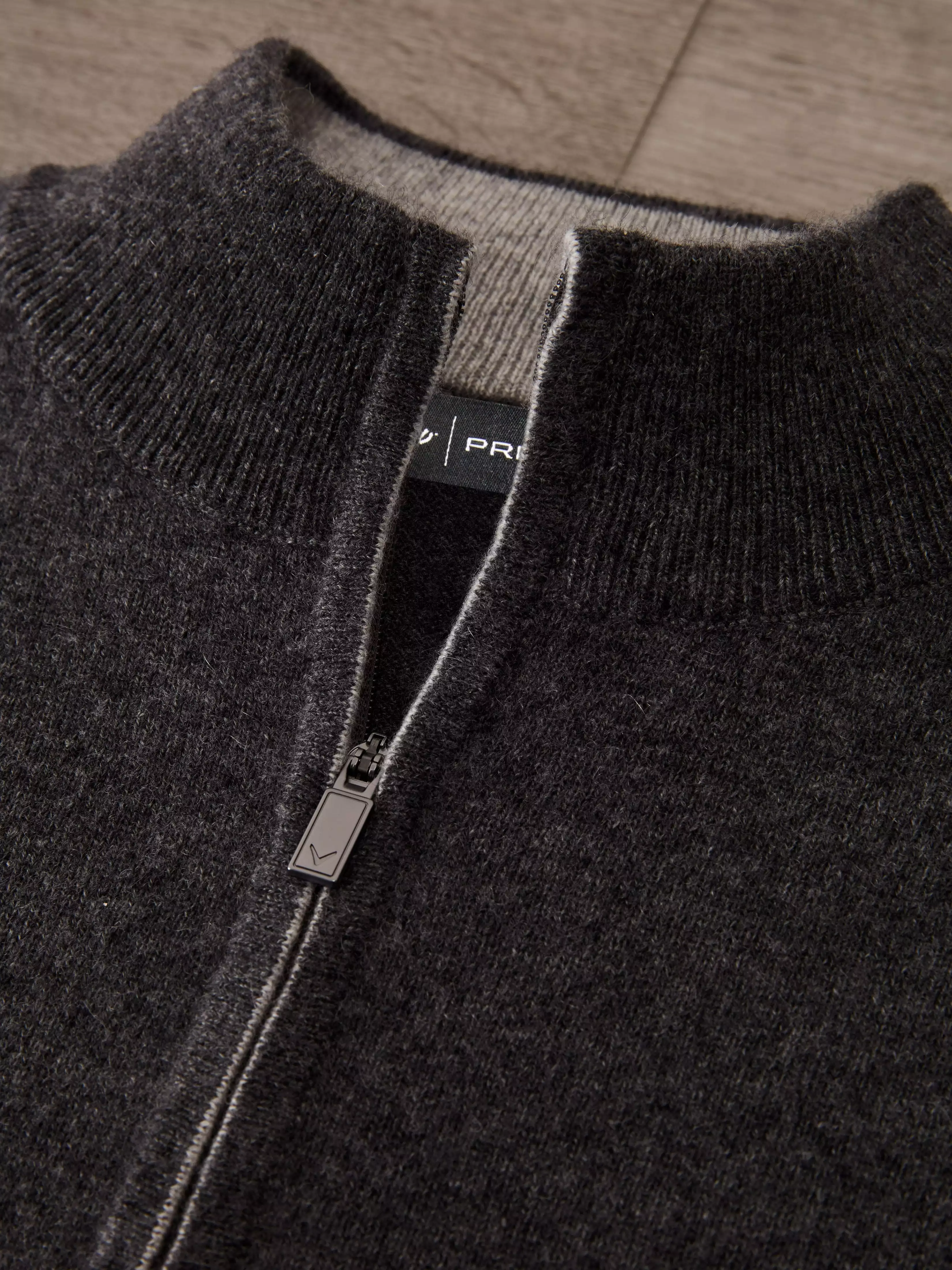 Mens Premium Cashmere 1/4-Zip Golf Sweater