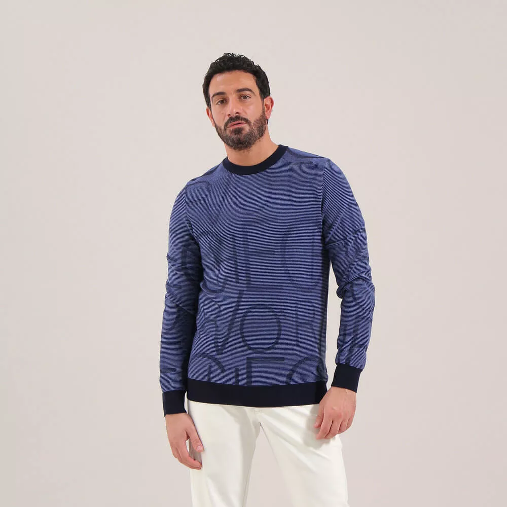 NATIVO | CHERV PATTERN CREW NECK SWEATER