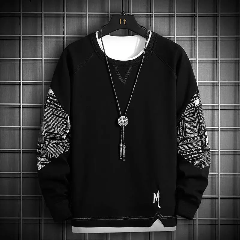 Refine Your Look: Patchwork Hoodie Sweater for Men - Exclusive Design for Sophisticated Style