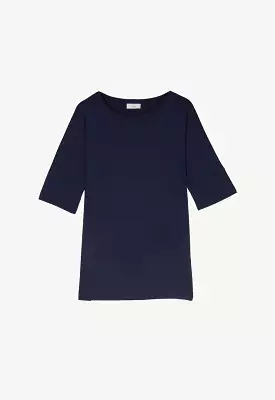 Round Neck Solid Basic Top