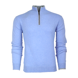 Sebonack Quarter-Zip Sweater (Wolf Blue)