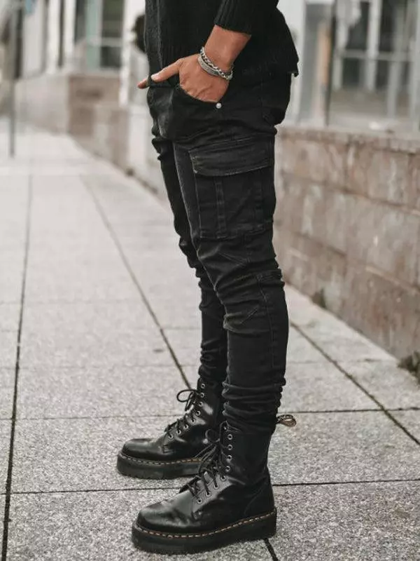 Skinny Cargo Jeans For Men