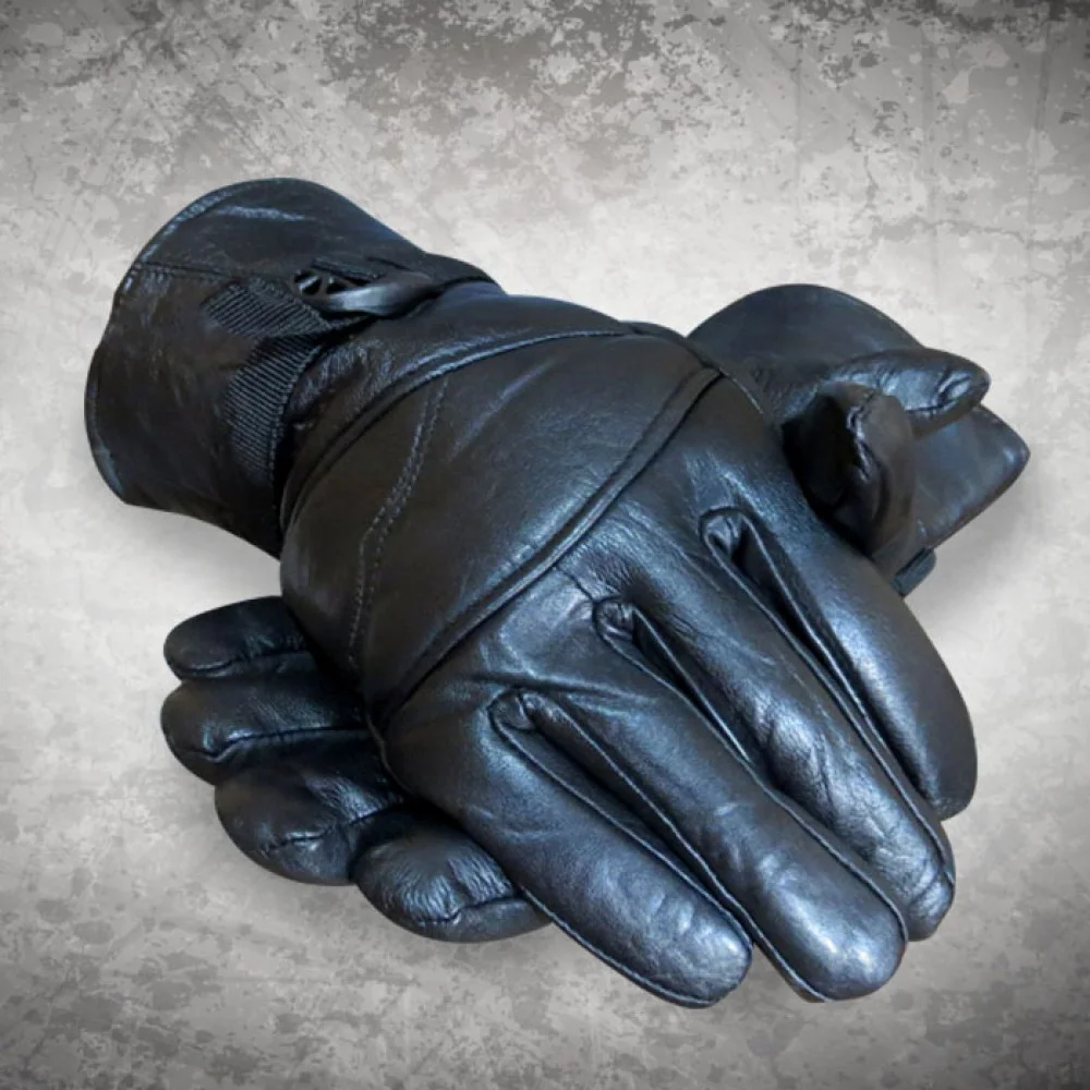 Soft Black Leather Gloves