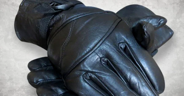 Soft Black Leather Gloves